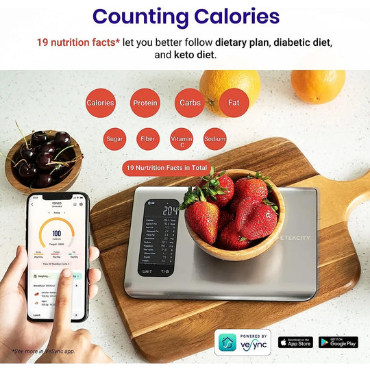 Smart Health Tracking Kitchen Scale