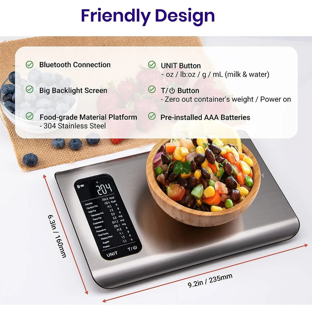 Smart Health Tracking Kitchen Scale