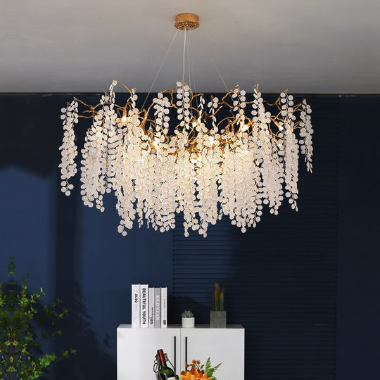 Iron Art Chandelier Lighting for Living Room mominilights