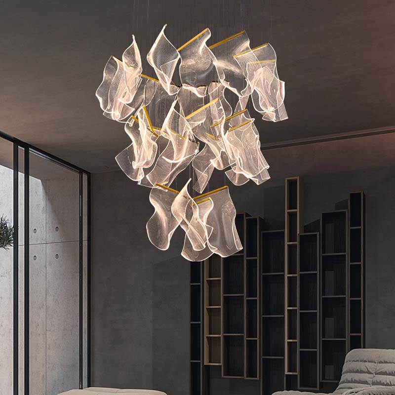 Creative Acrylic LED Chandelier for Staircase mominilights